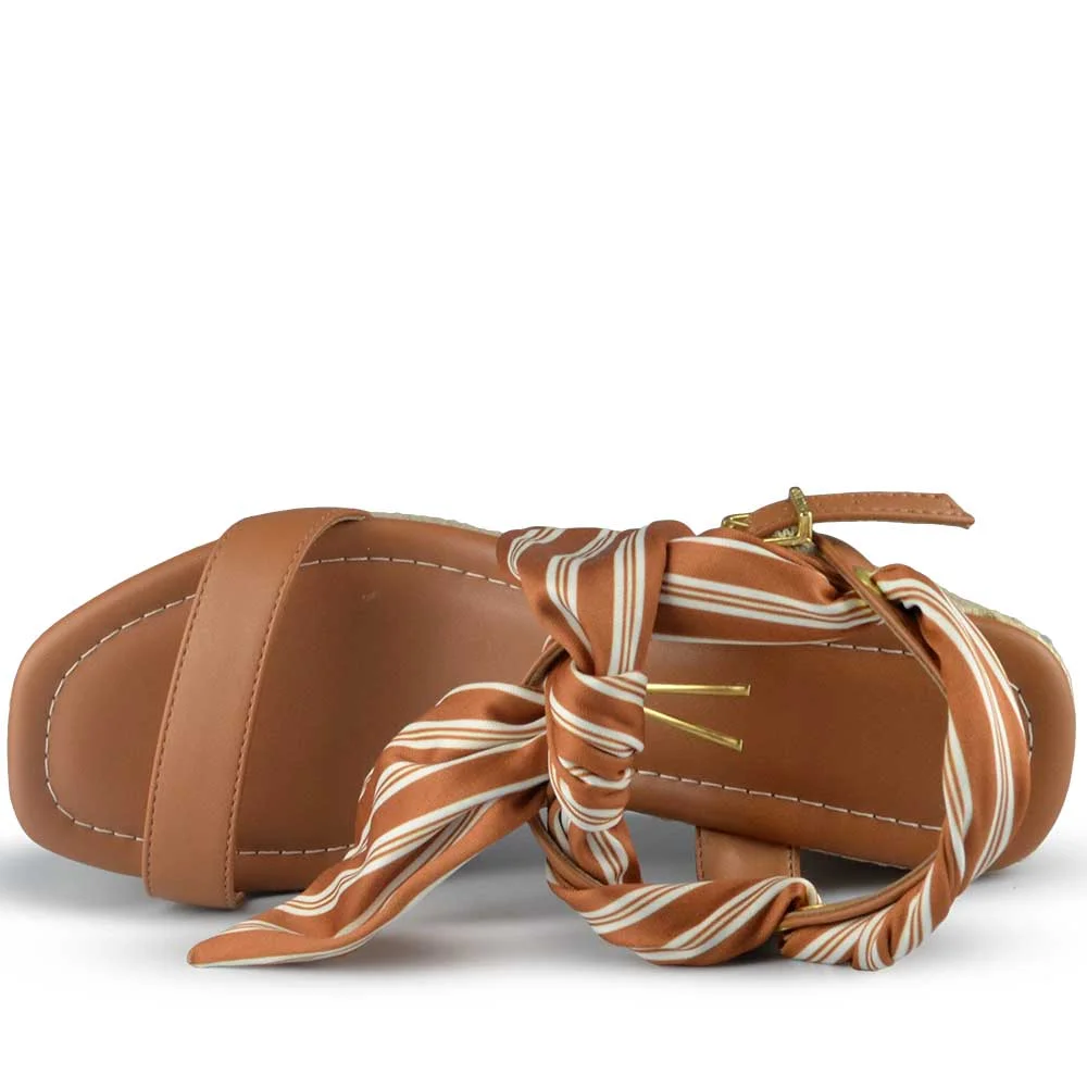 Sandália Salto Alto Vizzano Feminina 6541.103 Marrom 4