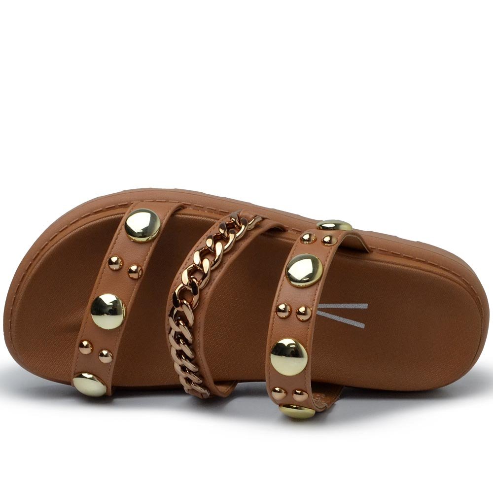 Sandália Papete Vizzano Feminina 6510.102 Marrom 4