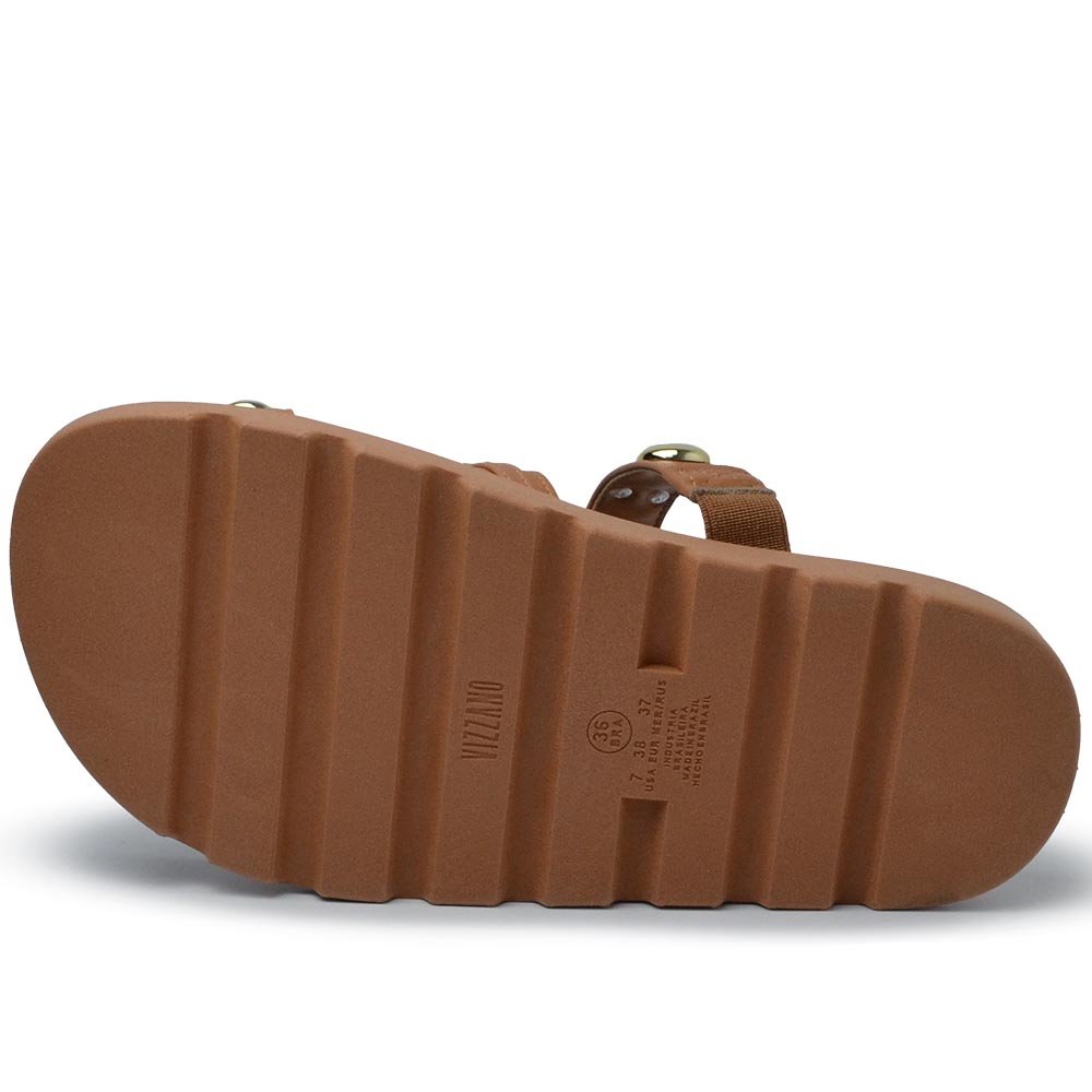 Sandália Papete Vizzano Feminina 6510.102 Marrom 5