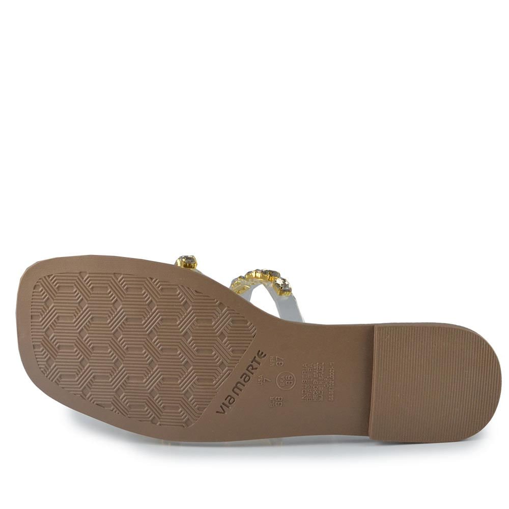 Sandália Rasteira Via Marte Feminina 291-008-01 Dourado 5