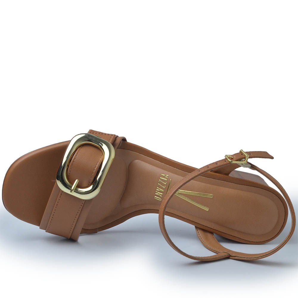 Sandália Vizzano Feminina Salto Médio 6428.142 Marrom 4