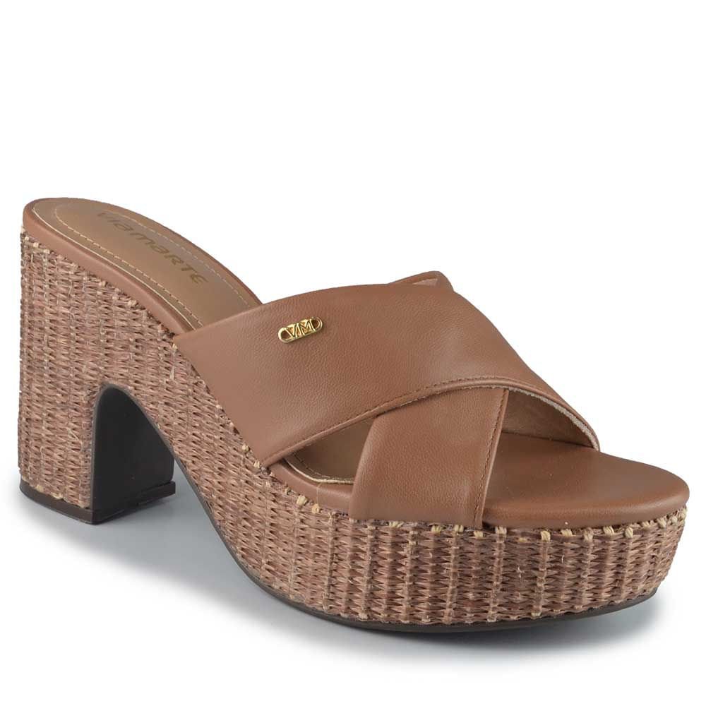 Tamanco Via Marte Feminino 275-008-01 Marrom 2