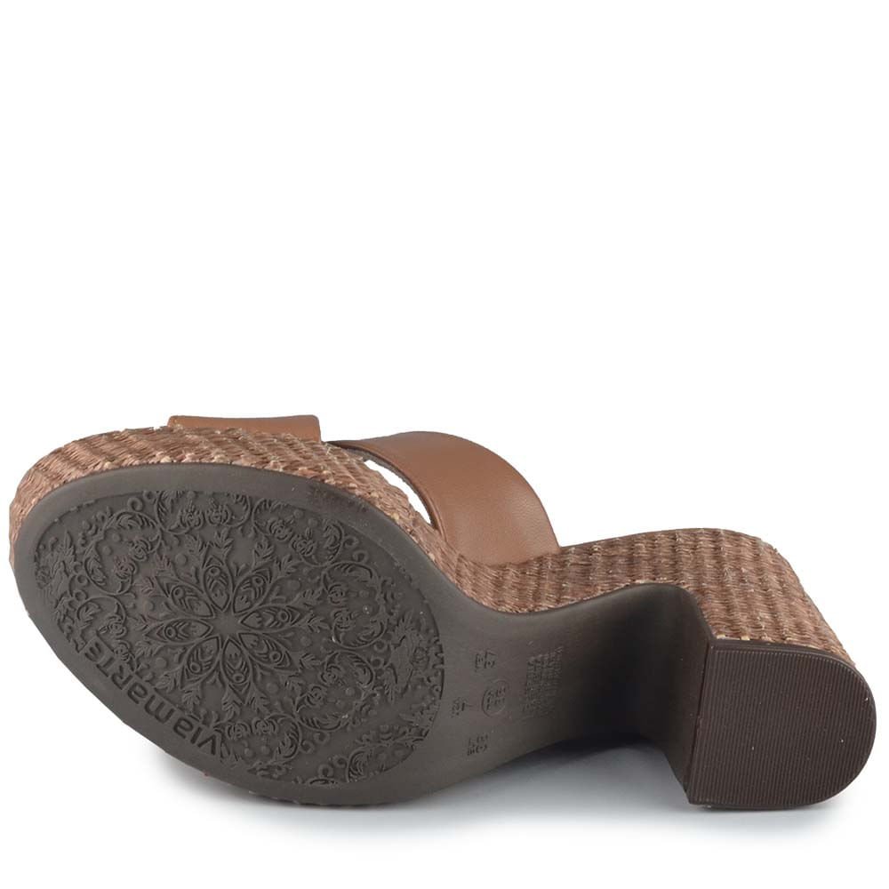 Tamanco Via Marte Feminino 275-008-01 Marrom 5