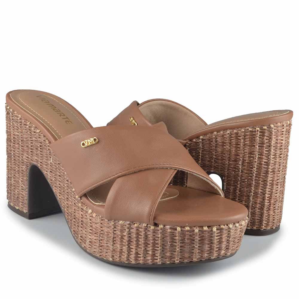 Tamanco Via Marte Feminino 275-008-01 Marrom 6