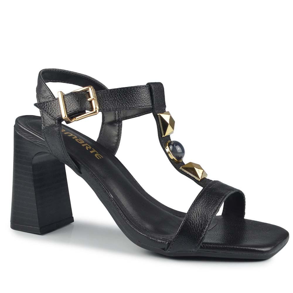 Sandália Salto Alto Via Marte Feminina 319-001-01 Preto 2
