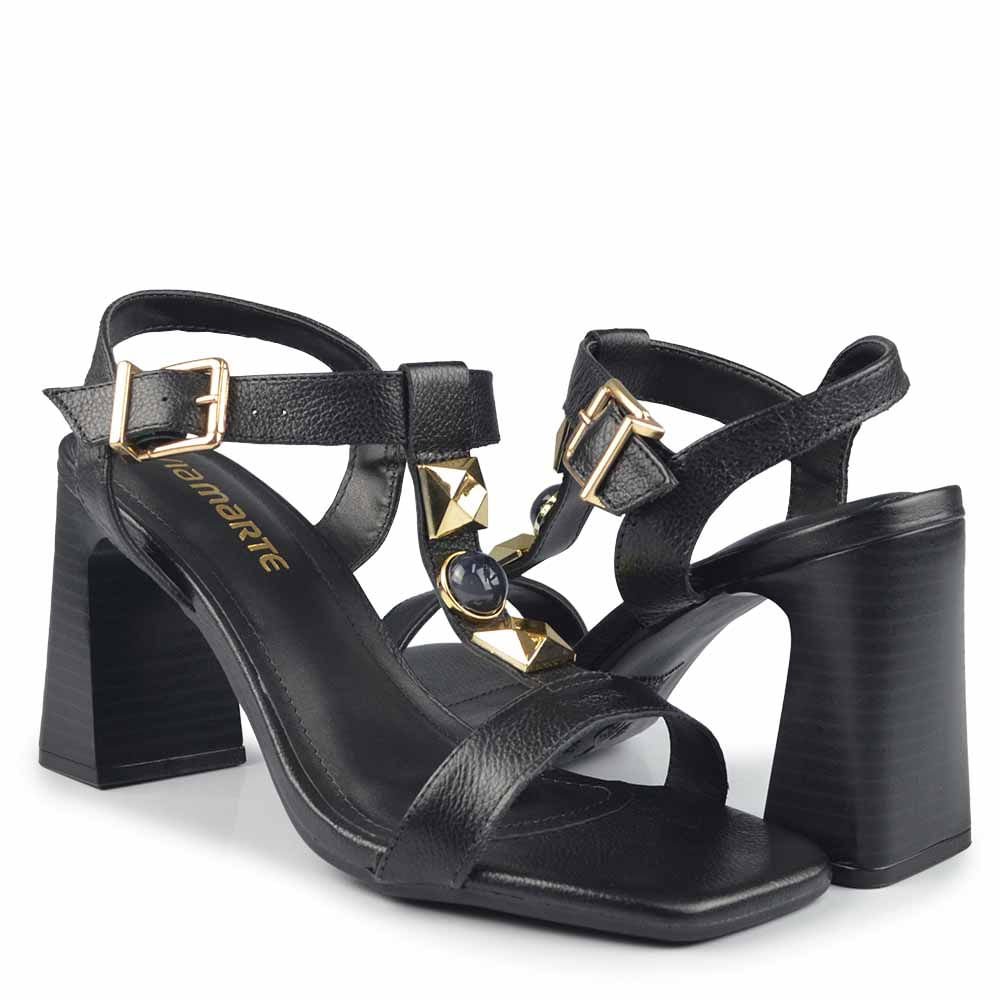 Sandália Salto Alto Via Marte Feminina 319-001-01 Preto 6