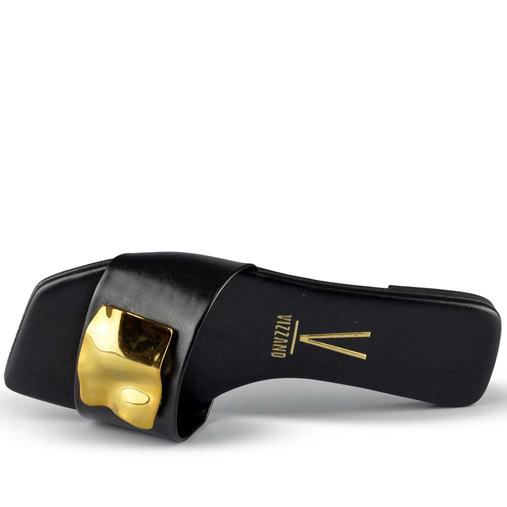 Sandália Rasteira Vizzano Feminina 6553.100 Preto 4