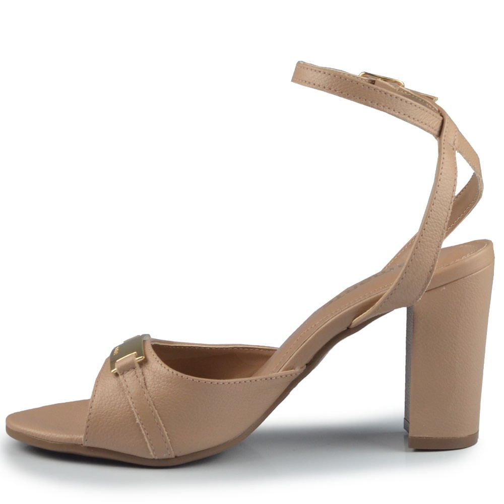 Sandália Salto Alto Via Marte Feminina 318-003-01 Bege 3