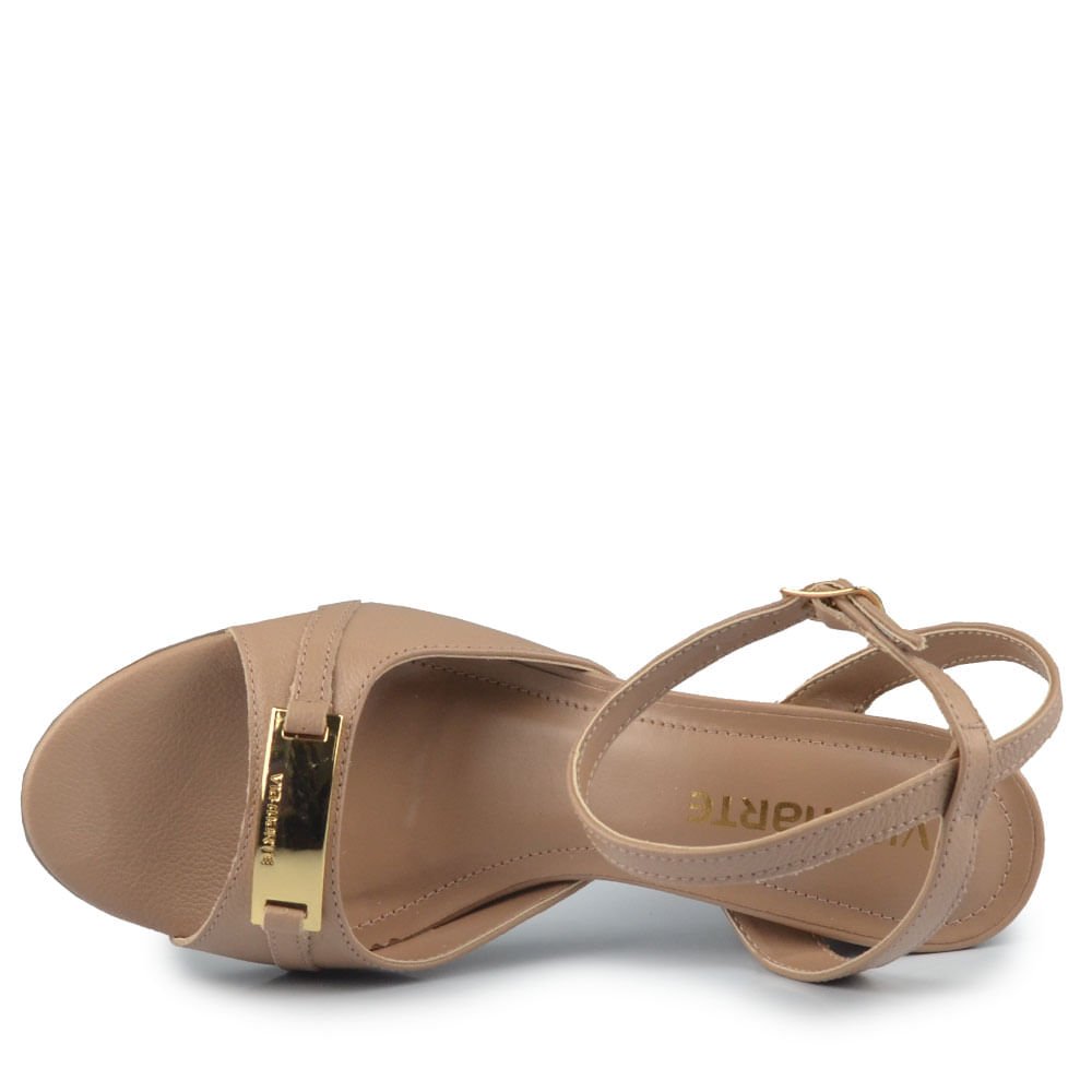 Sandália Salto Alto Via Marte Feminina 318-003-01 Bege 4