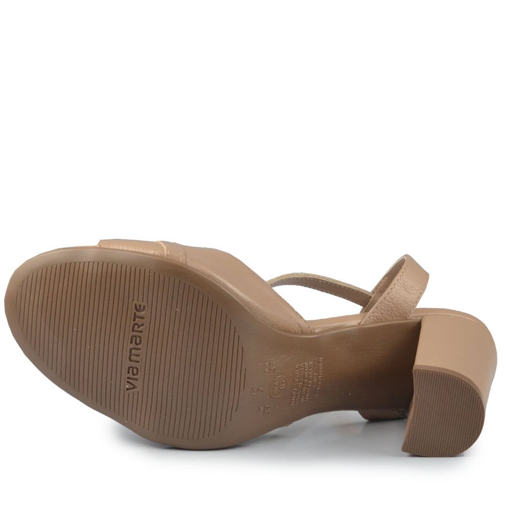 Sandália Salto Alto Via Marte Feminina 318-003-01 Bege 5