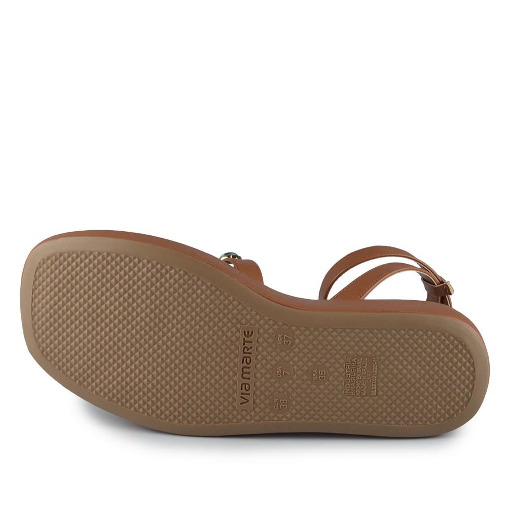 Sandália Papete Via Marte Feminina 267-001-01 Marrom 5