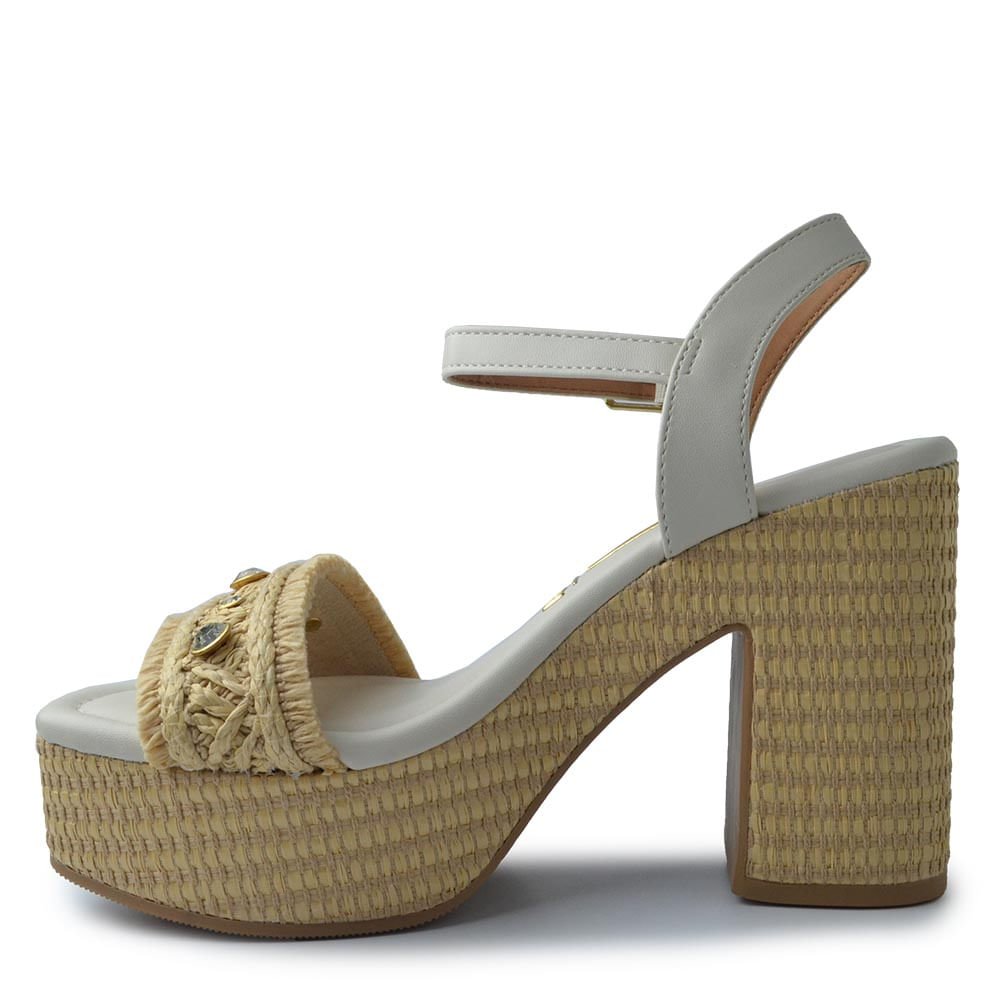 Sandália Vizzano Feminina Plataforma 6541.112 Branco 3