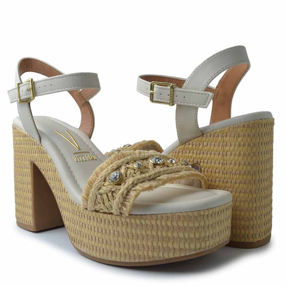Sandália Vizzano Feminina Plataforma 6541.112 Branco 6