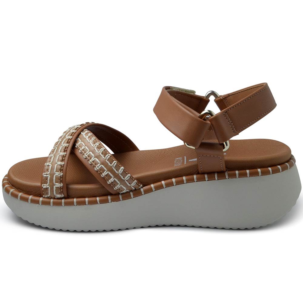 Sandália Anabela Vizzano Feminina 6519.102 Marrom 3