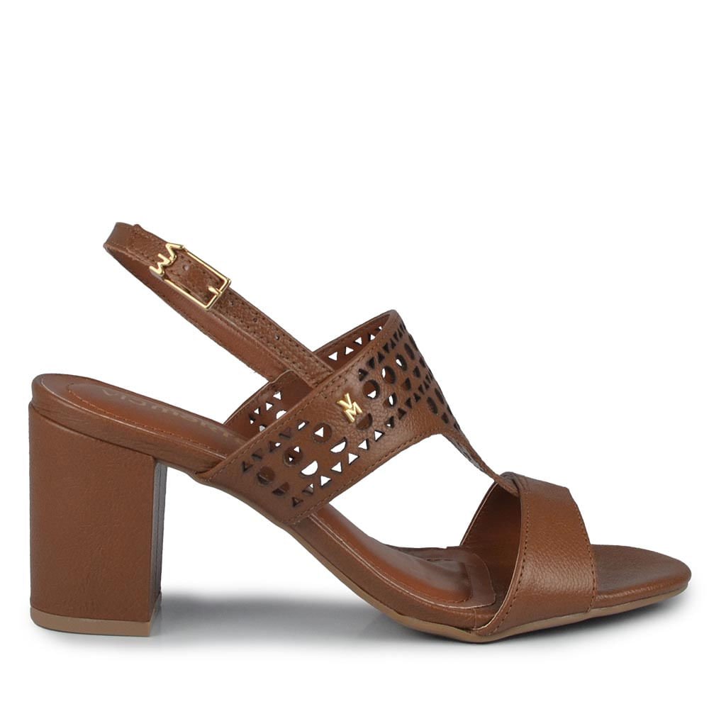 Sandália Salto Bloco Via Marte Feminina 321-006-01