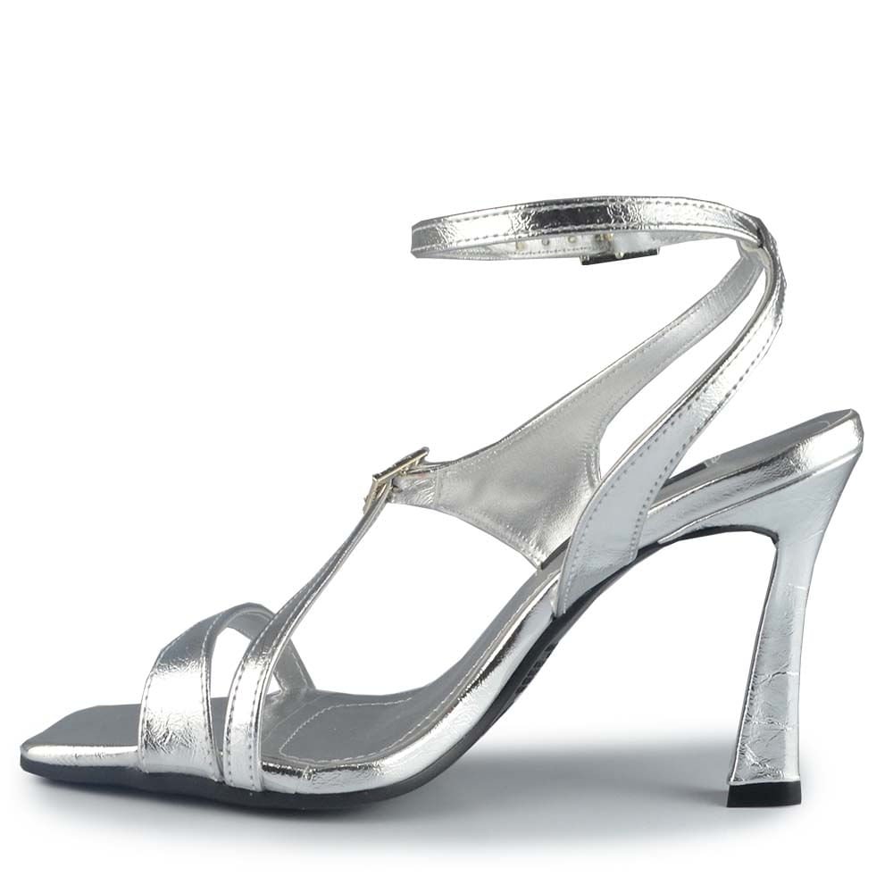Sandália Salto Alto Via Marte Feminina 298-004-01 Prata 3