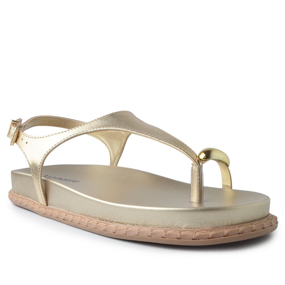 Sandália Papete Via Marte Feminina 315-001-01 Dourado 2