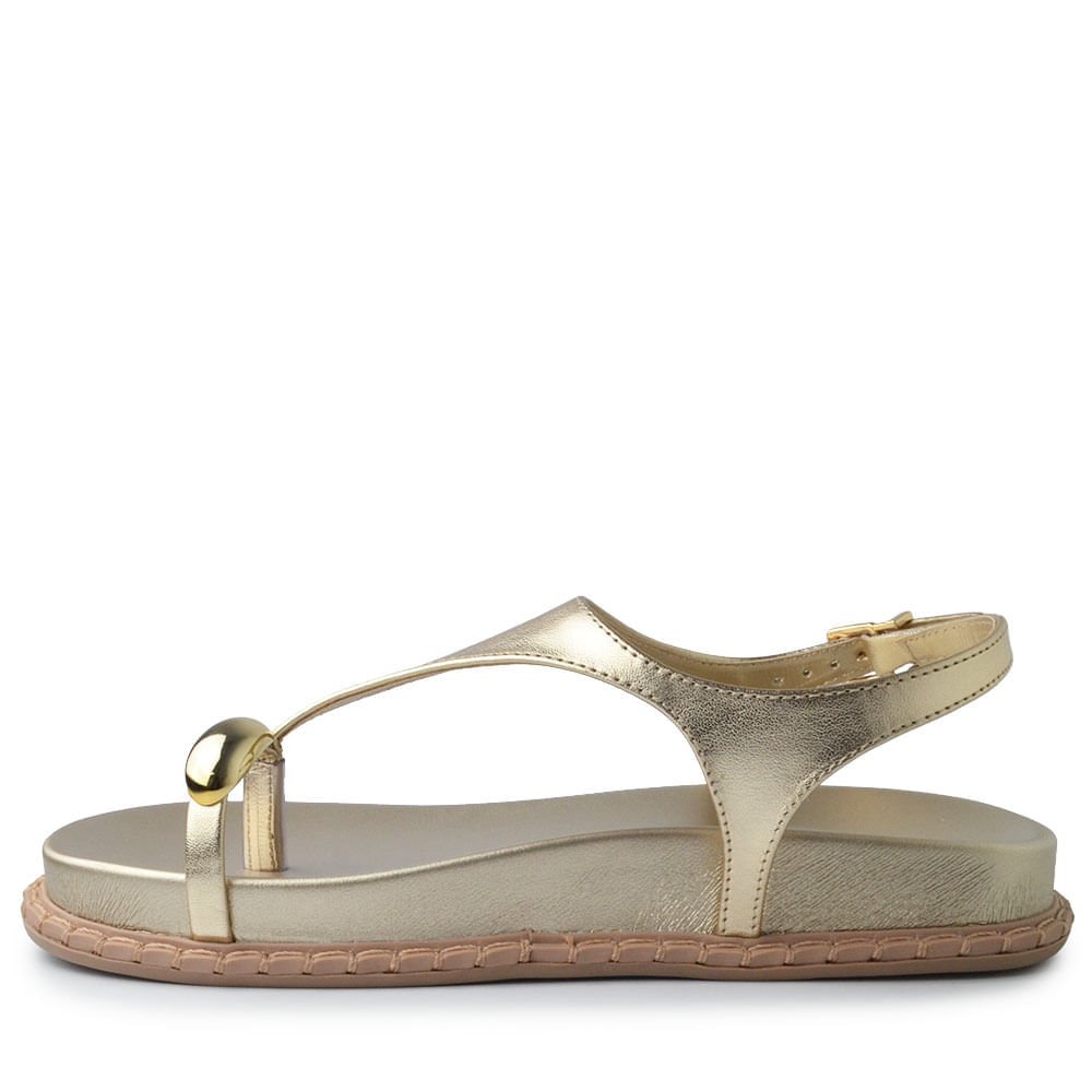 Sandália Papete Via Marte Feminina 315-001-01 Dourado 3