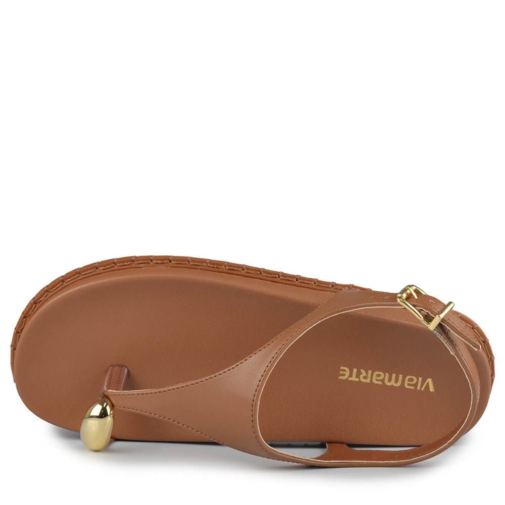 Sandália Papete Via Marte Feminina 315-001-01 Marrom 4