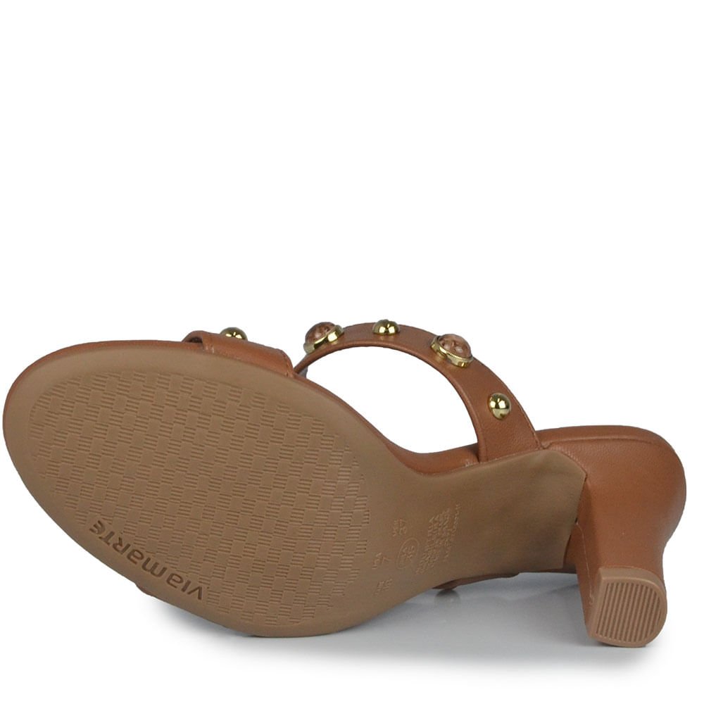 Tamanco Via Marte Feminino 303-003-01 Marrom 5