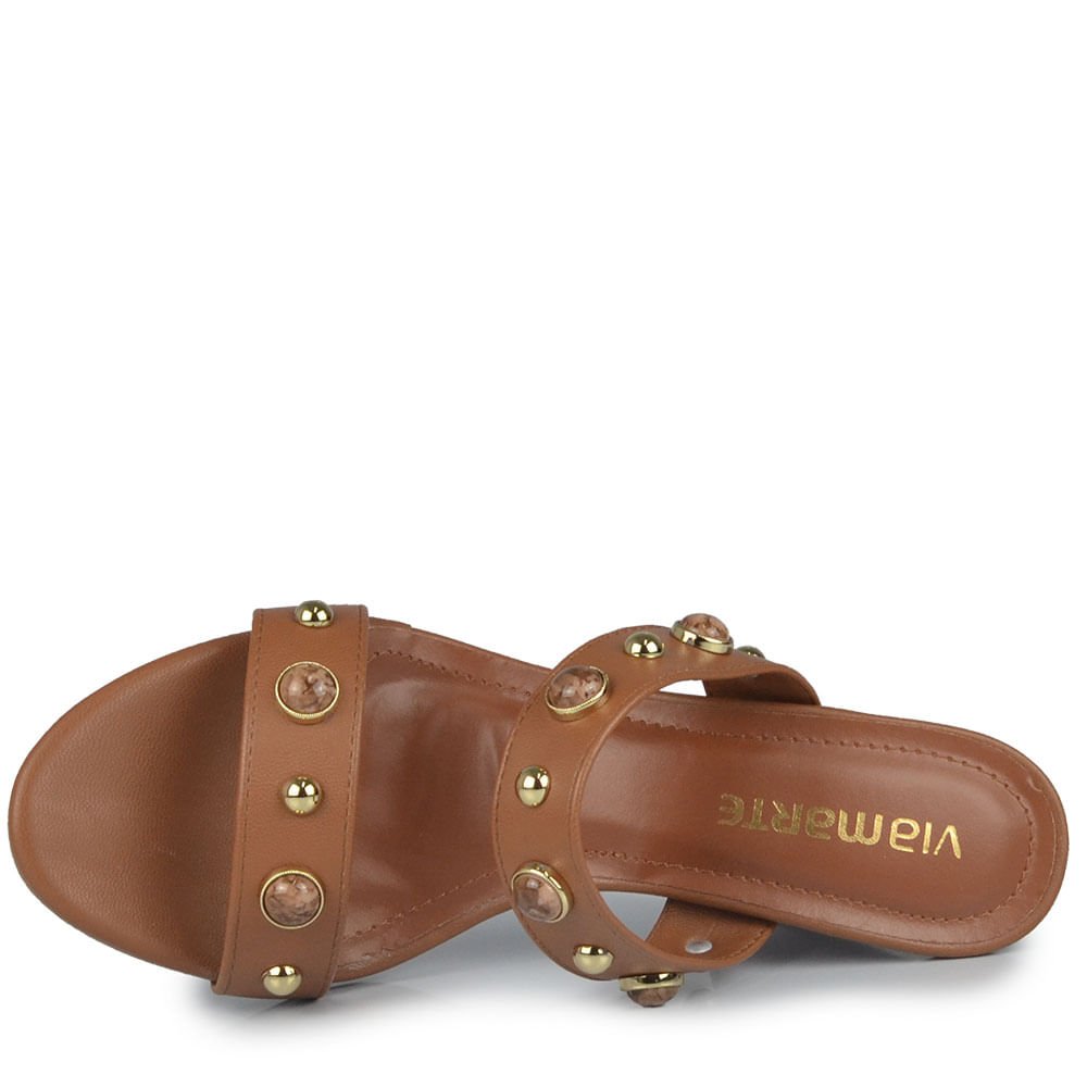 Tamanco Via Marte Feminino 303-003-01 Marrom 4