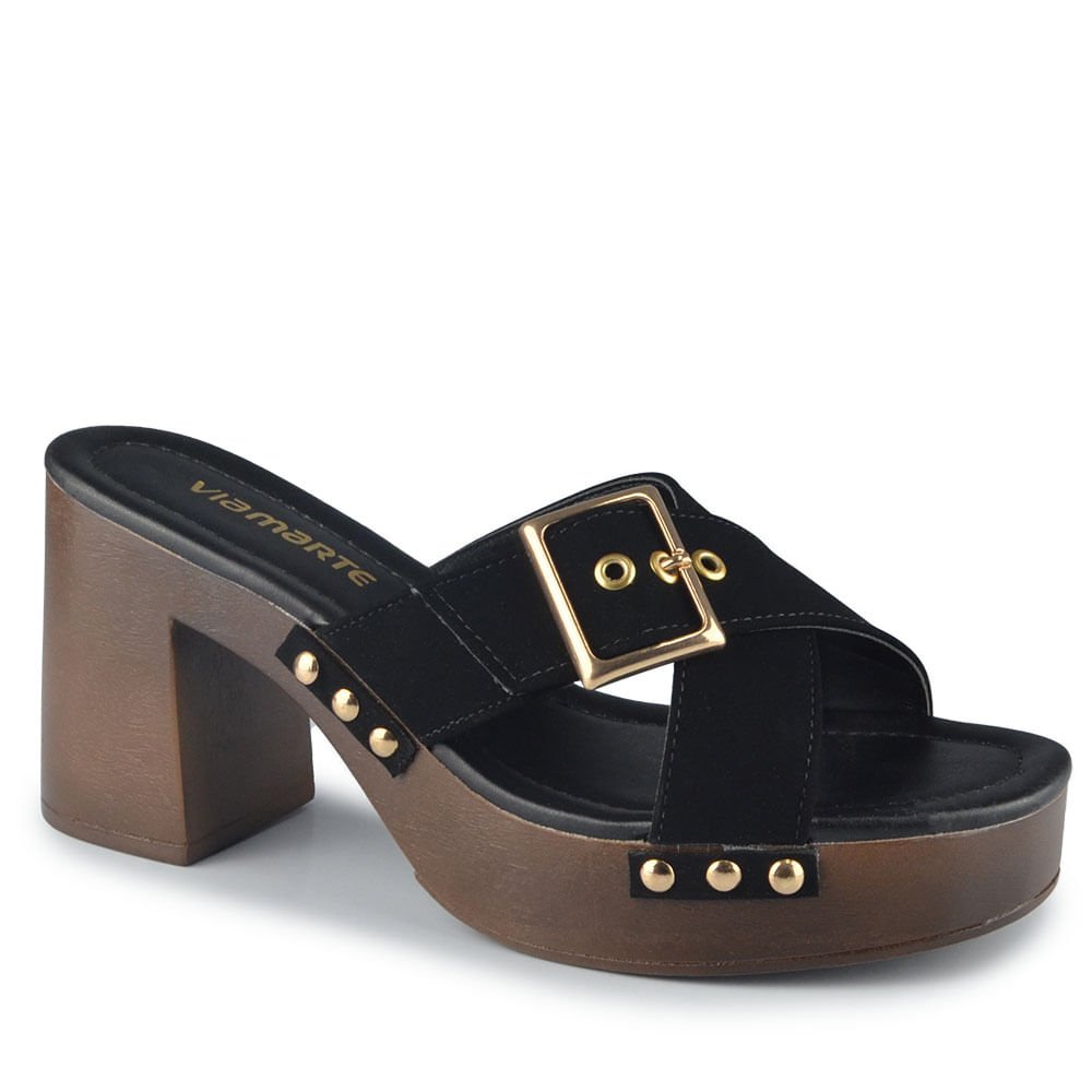 Tamanco Via Marte Feminino 311-003-01 Preto 2