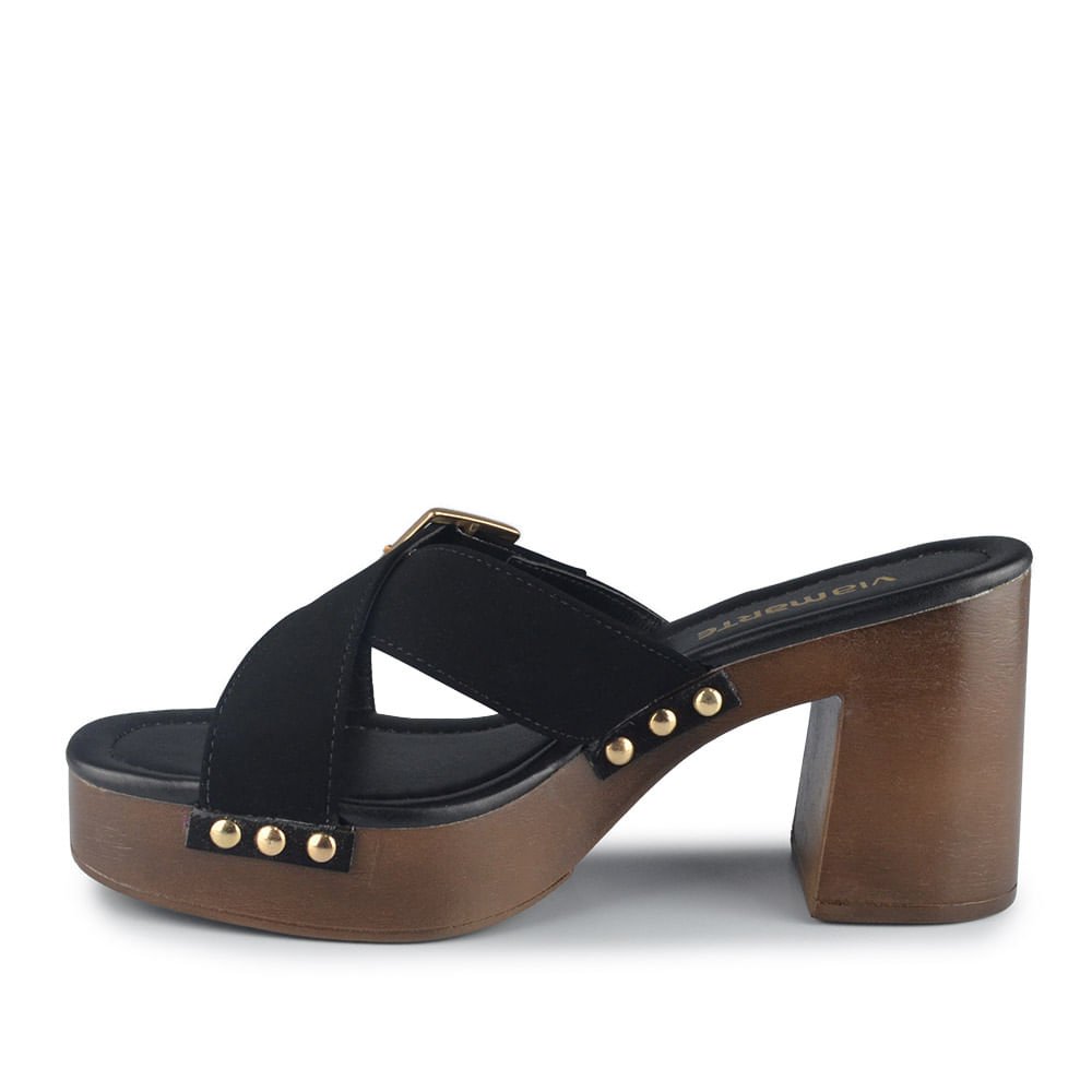 Tamanco Via Marte Feminino 311-003-01 Preto 3