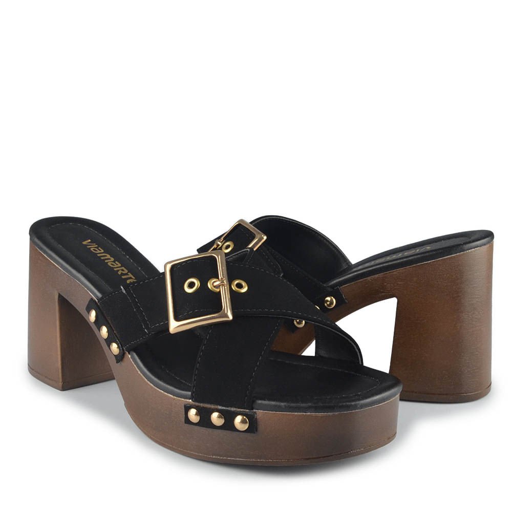 Tamanco Via Marte Feminino 311-003-01 Preto 6