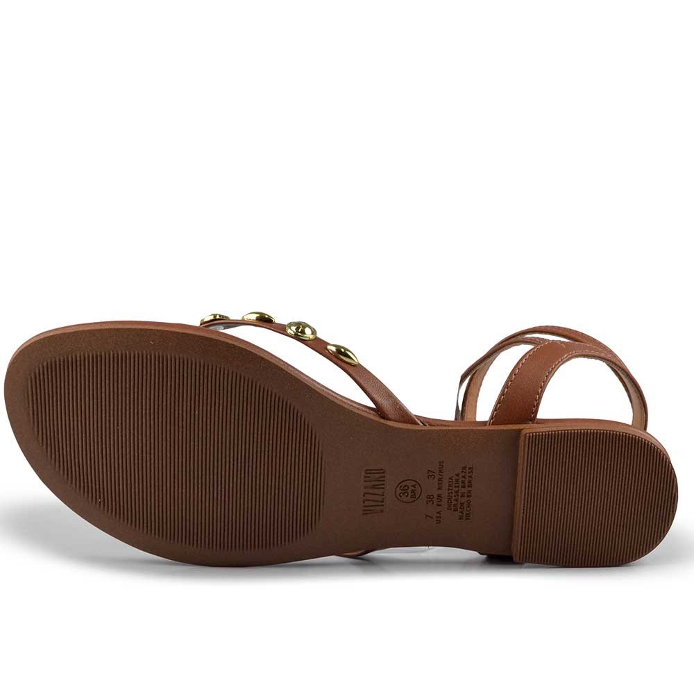 Sandália Rasteira Vizzano Feminina 6528.108 Marrom 5