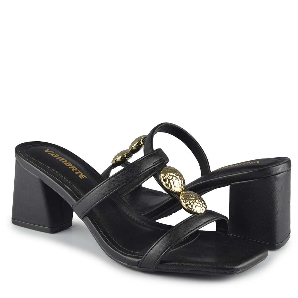 Tamanco Via Marte Feminino 264-003-01 Preto 6