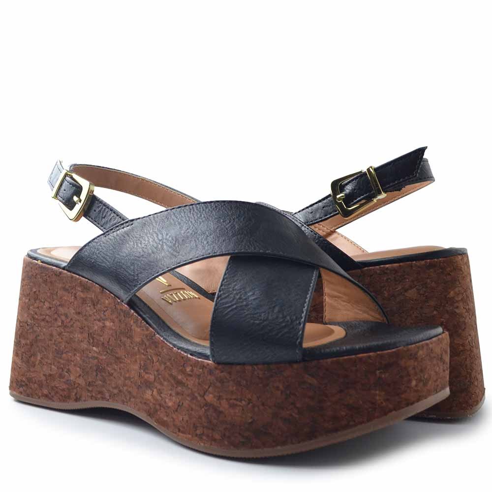 Sandália Anabela Vizzano Feminina 6559.101 Preto 6