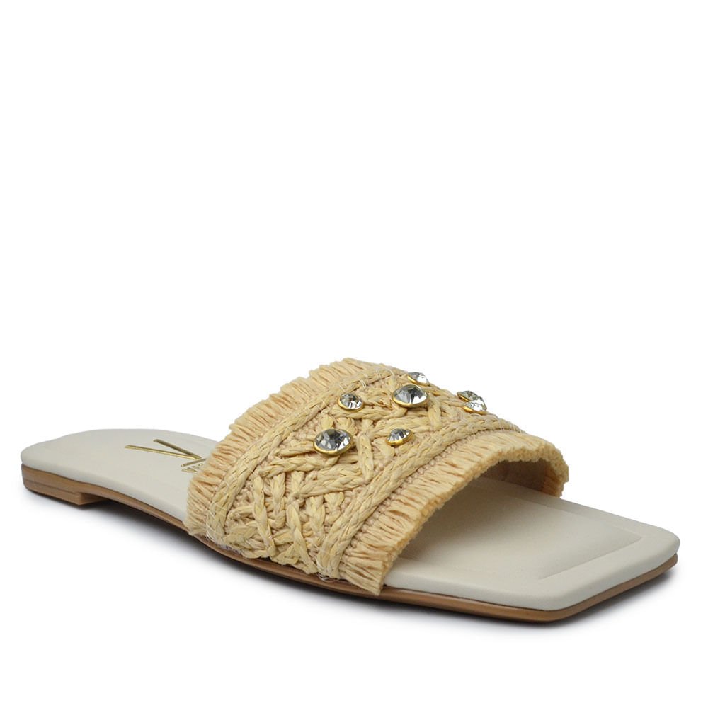 Sandália Rasteira Vizzano Feminina 6513.324 Bege 3