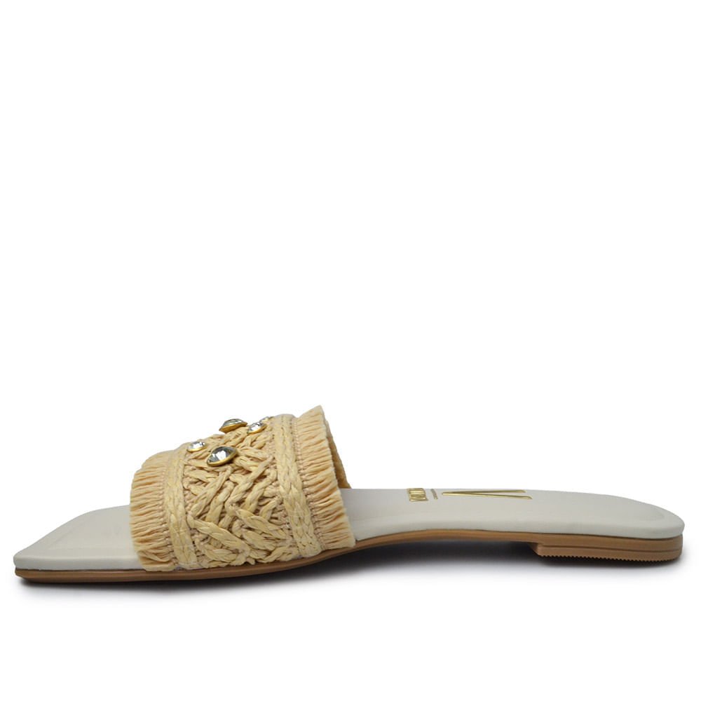 Sandália Rasteira Vizzano Feminina 6513.324 Bege 4