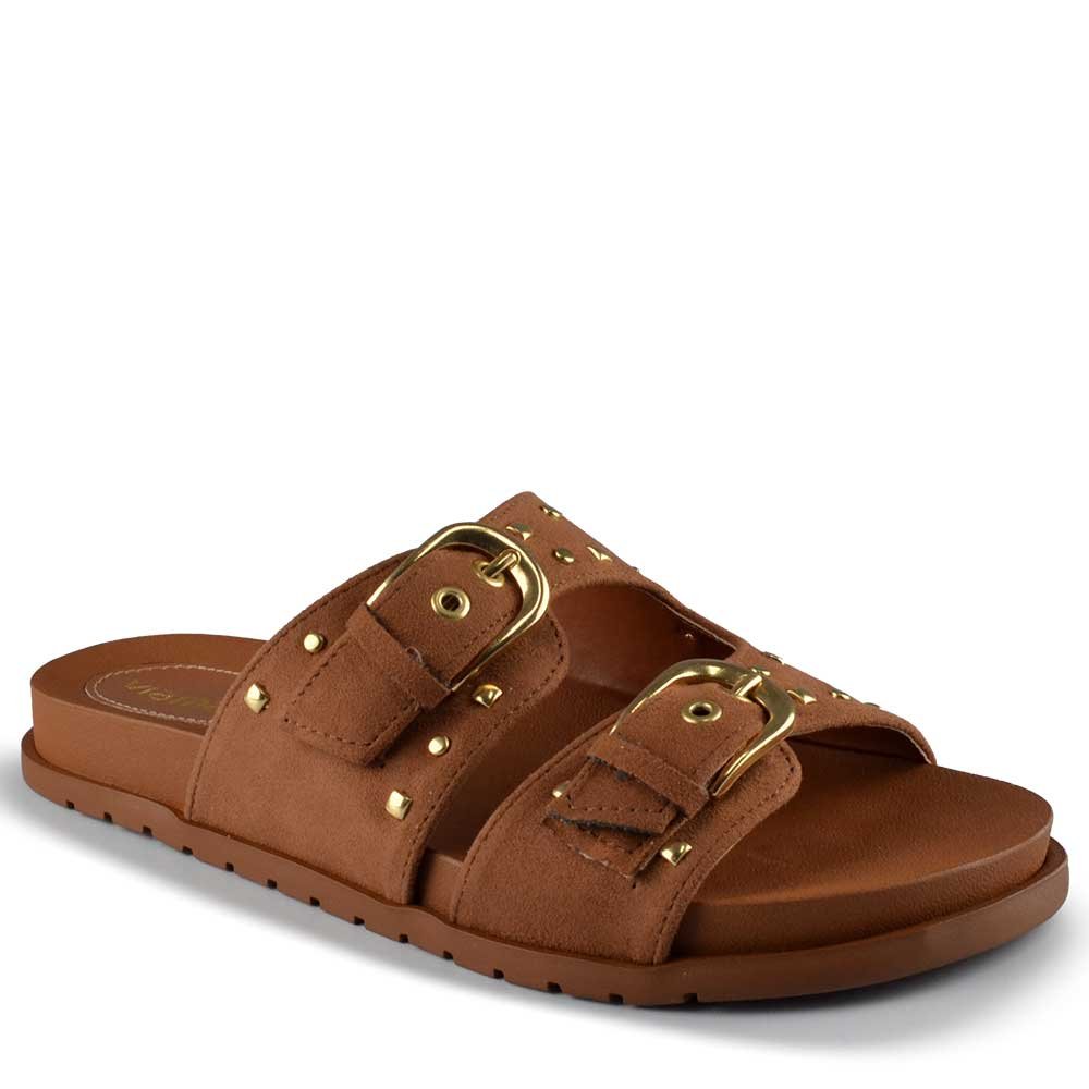 Sandália Papete Via Marte Feminina 174-020-01 Marrom 2