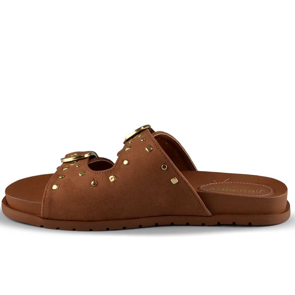 Sandália Papete Via Marte Feminina 174-020-01 Marrom 3