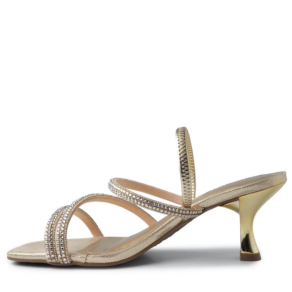 Sandália Salto Alto Via Marte Feminina 177-045-04 Dourado 3