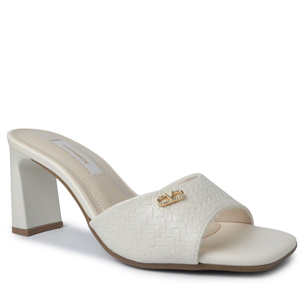 Tamanco Via Marte Feminino 288-016-01 Branco 2