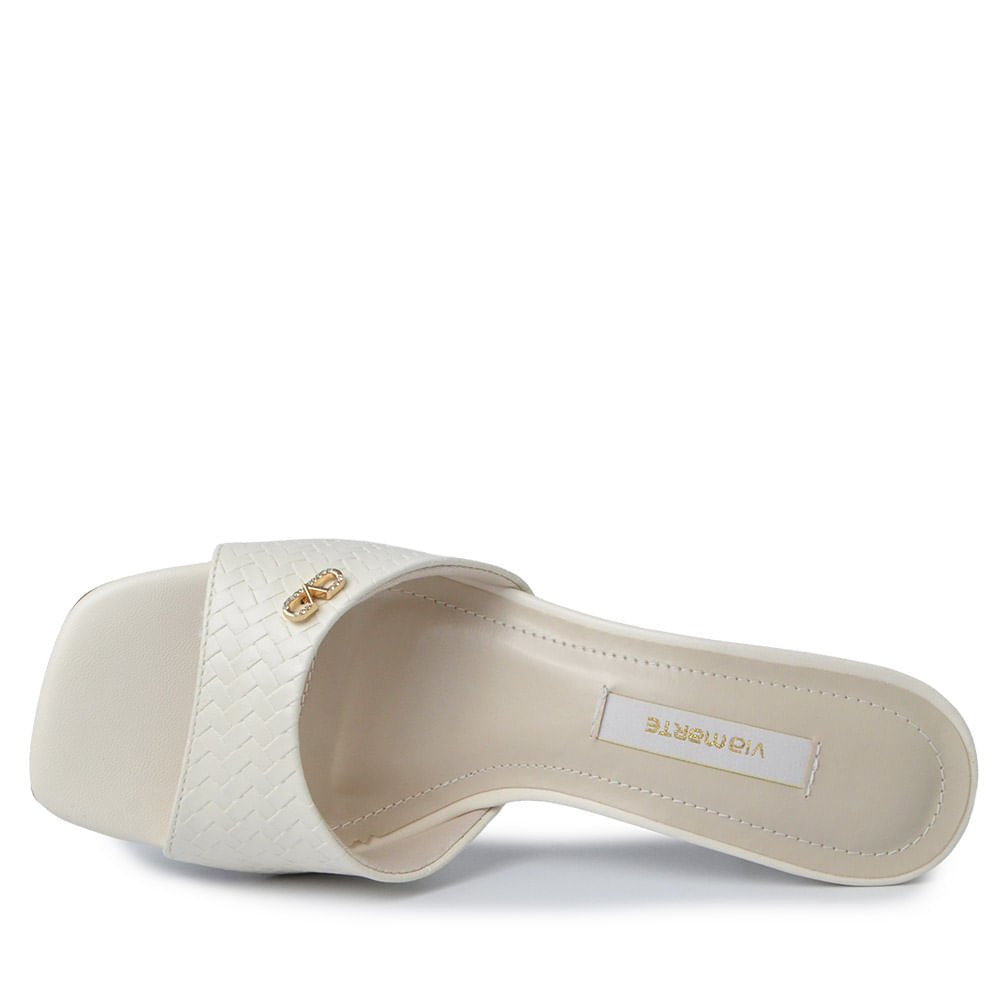 Tamanco Via Marte Feminino 288-016-01 Branco 4