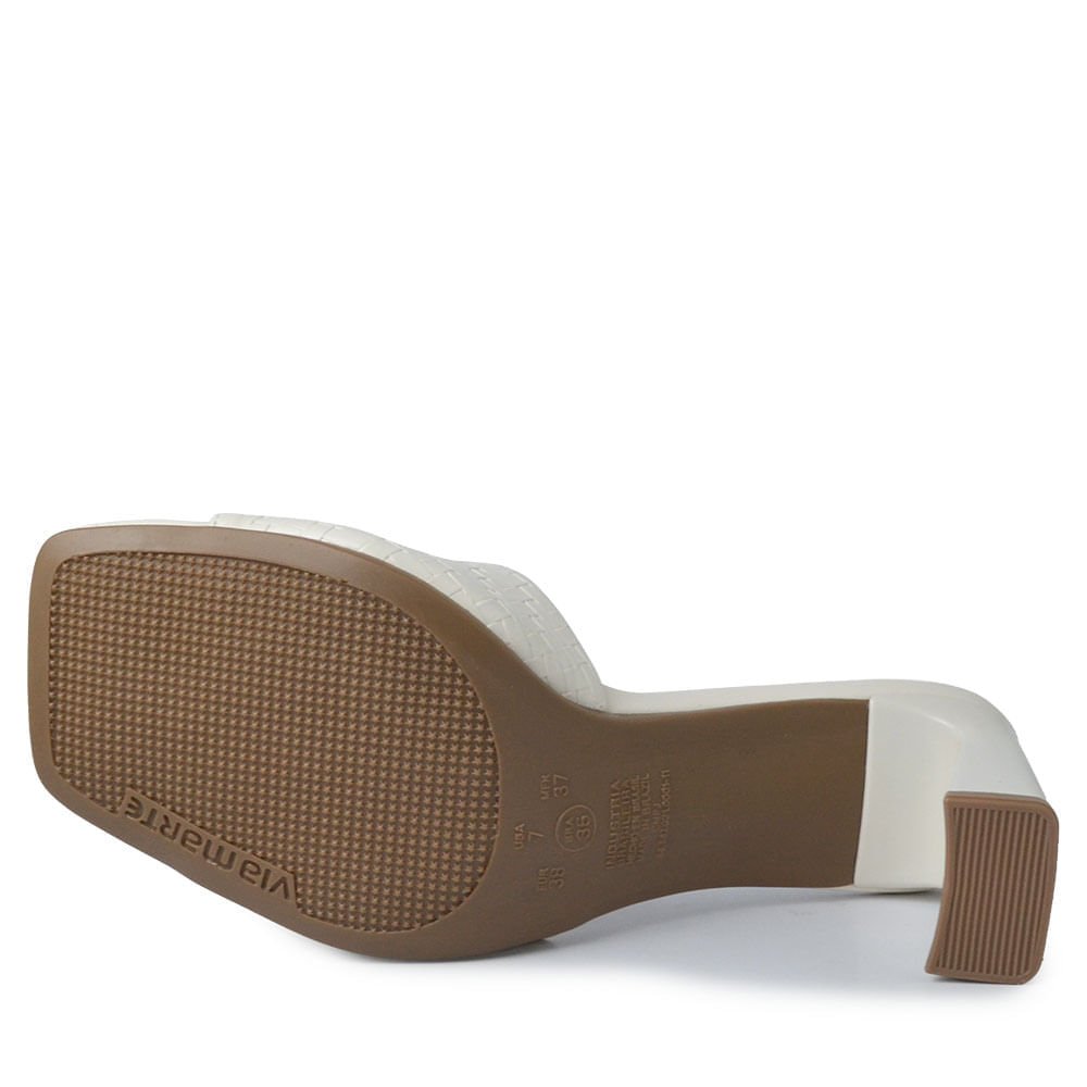 Tamanco Via Marte Feminino 288-016-01 Branco 5