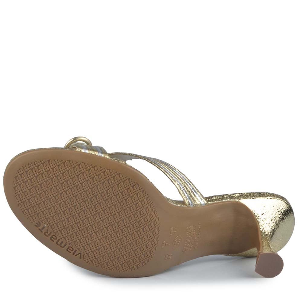 Tamanco Via Marte Feminino 300-003-01 Dourado 5