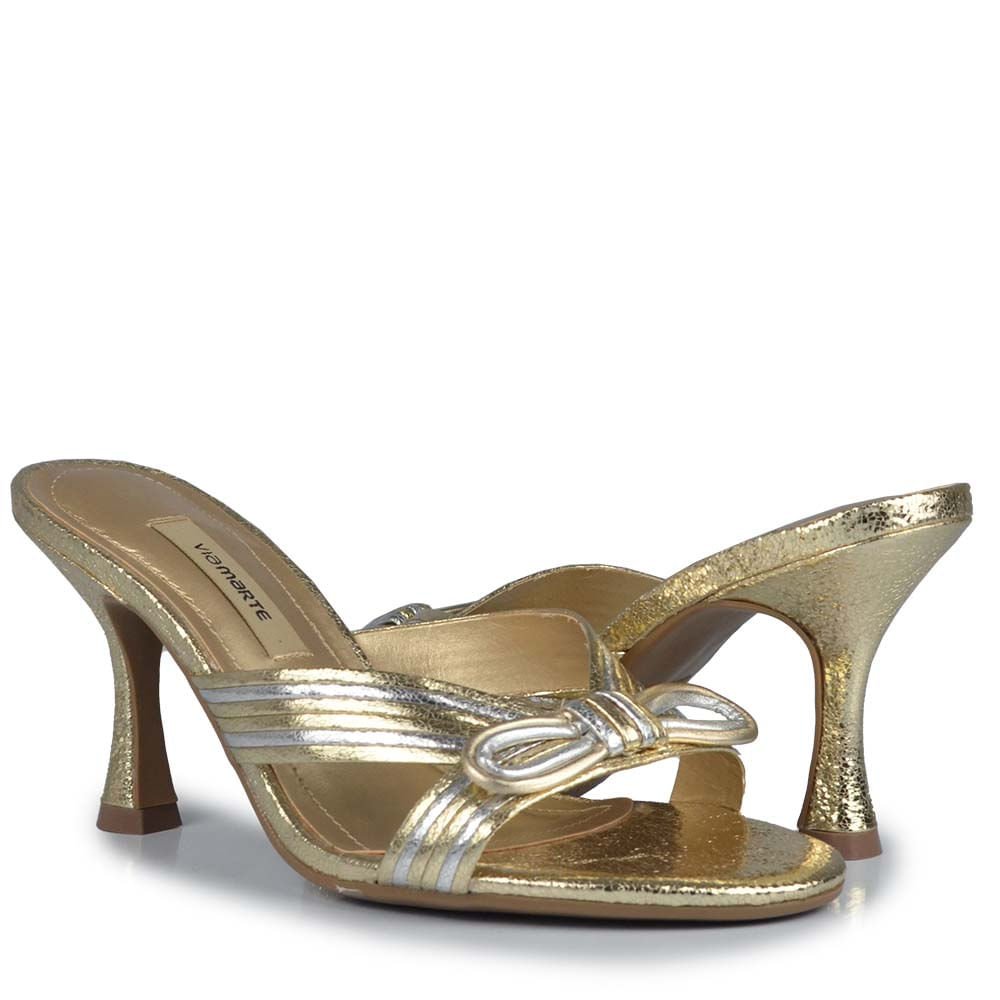 Tamanco Via Marte Feminino 300-003-01 Dourado 6