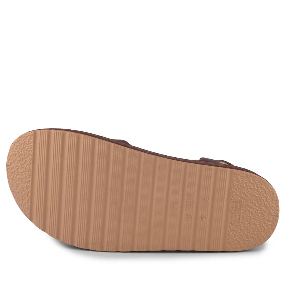 Sandália Papete Ramarim Feminina 2543204 Marrom 5