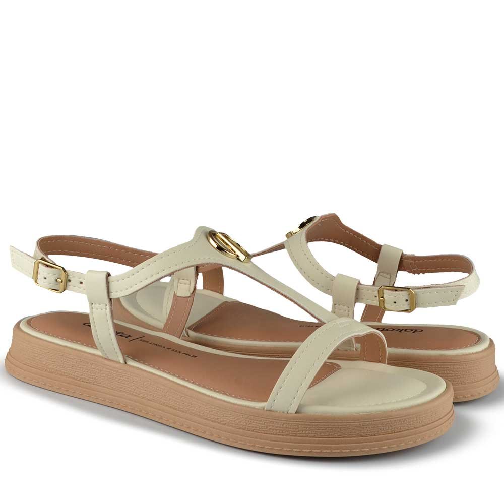 Sandália Papete Dakota Feminina Y9452 Branco 6