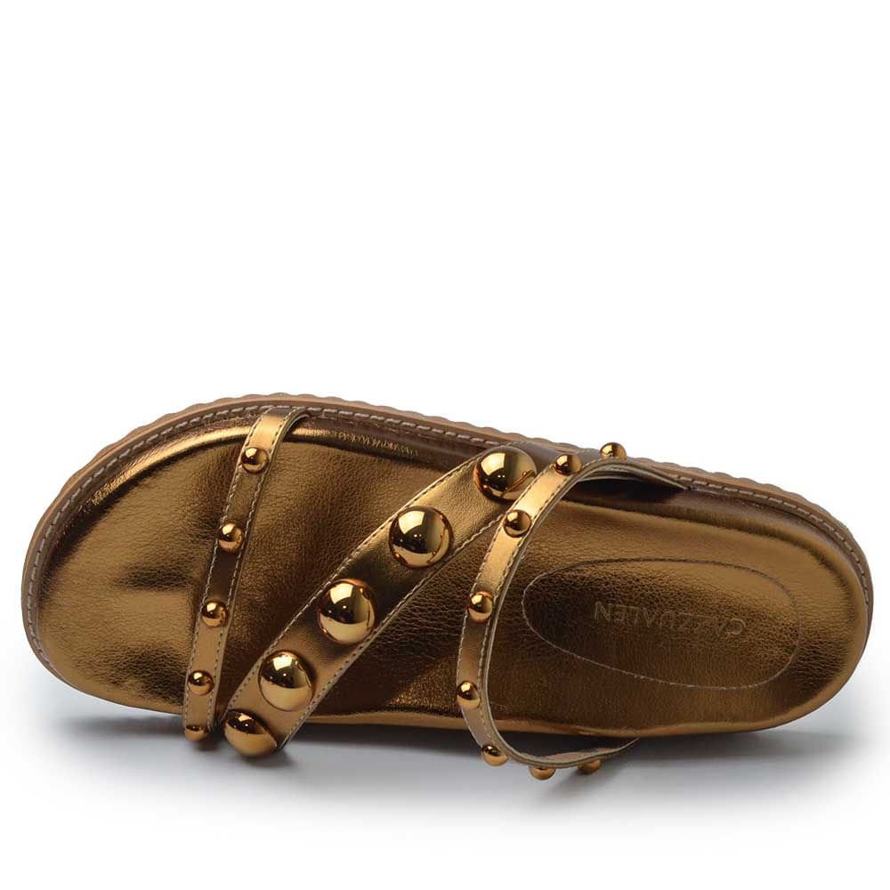 Sandália Flatform Cazzualen Feminina 10300-24916 Bronze 4
