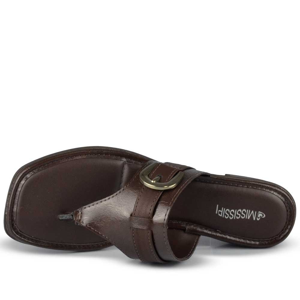 Tamanco Salto Baixo Mississipi Feminino MF892 Café 4