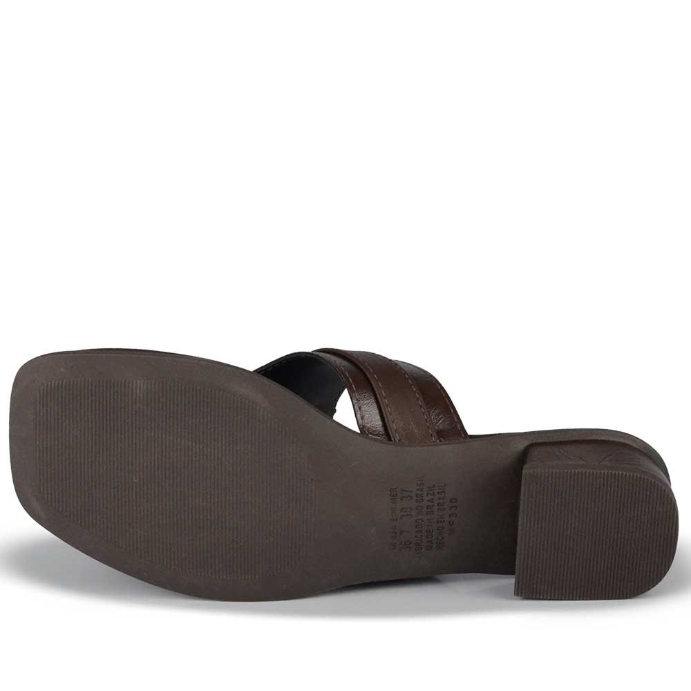 Tamanco Salto Baixo Mississipi Feminino MF892 Café 5