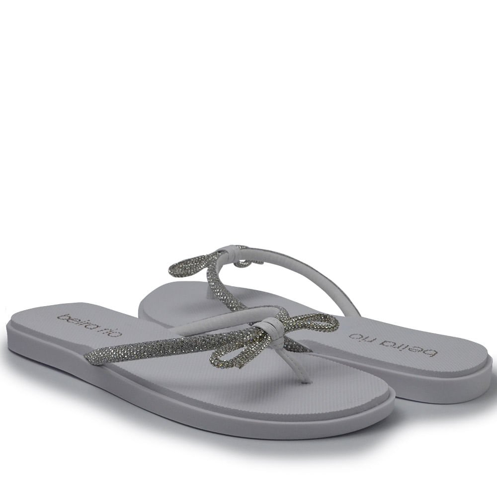 Chinelo Beira Rio Feminino 8496.409 Branco 6