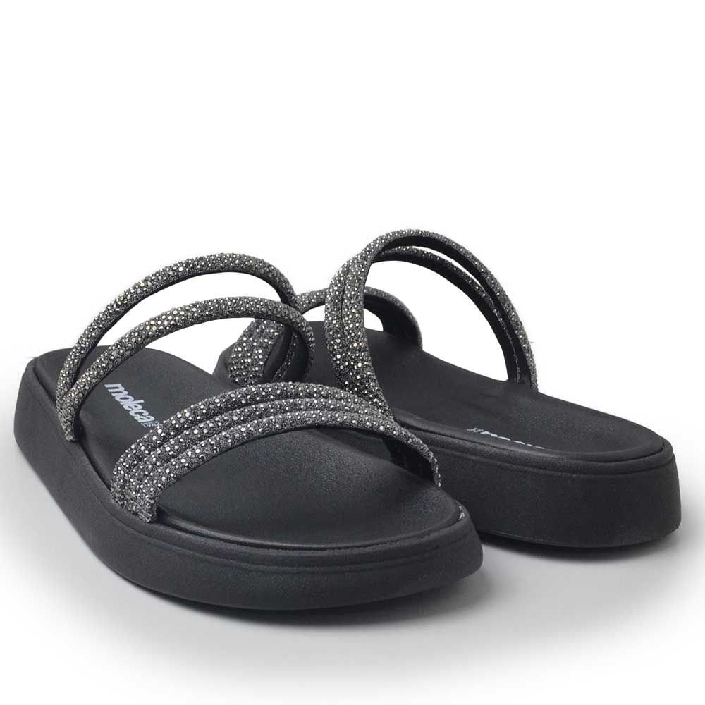 Sandália Papete Moleca Feminina 5469.135 Preto 6