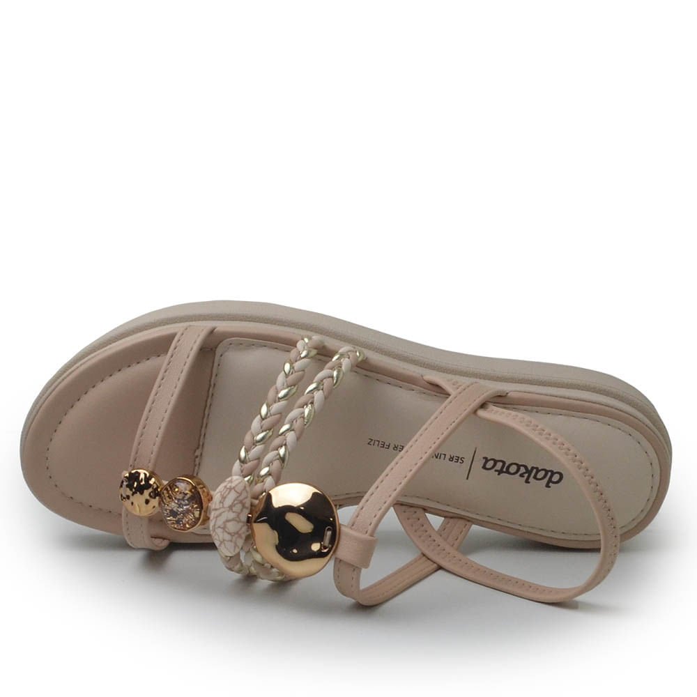 Sandália Dakota Feminina Y7635 Bege 4