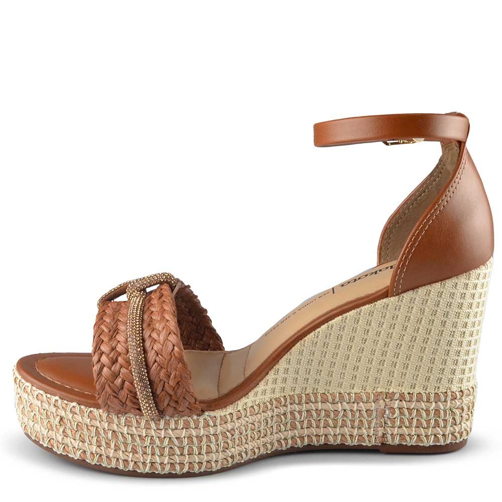 Sandália Anabela Dakota Feminina Y9873 Marrom 3